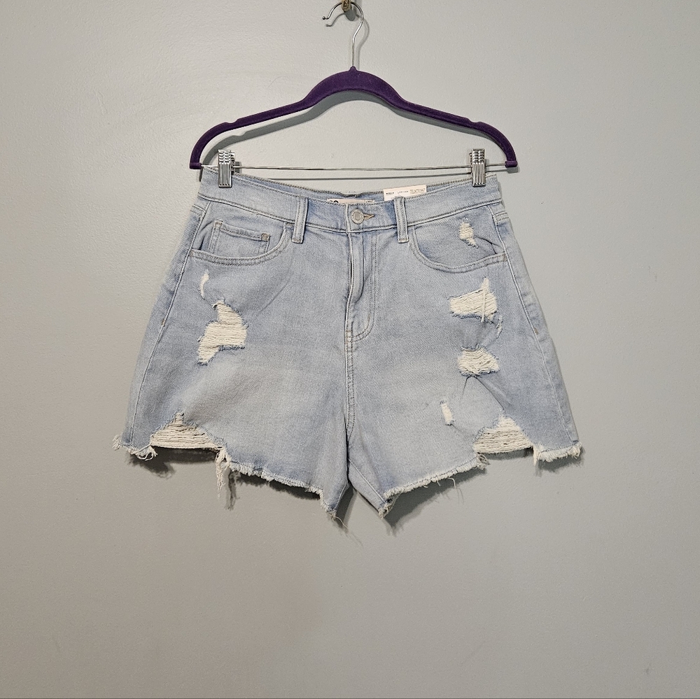 NWT SO Light Blue Distressed Denim Jean Shorts